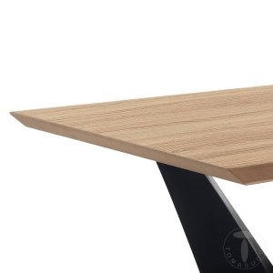 MASA ELEGANTA 200CM, CLEFT, COD 4327, STIL MODERN, REALIZATA DIN METAL SI MDF - Img 2