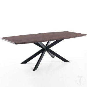 MASA ELEGANTA EXTENSIBILA 160/210CM, HICS DARK, COD 3291, STIL MODERN, REALIZATA DIN METAL SI MDF - Img 3