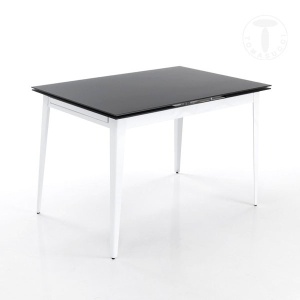 MASA EXTENSIBILA 120-160-200 CM SLATE 3059 DIN STICLA SI METAL