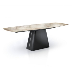 MASA EXTENSIBILA 160/240CM,HANNES, COD 5689, STIL MODERN, REALIZAT DIN METAL SI CERAMICA - Img 1
