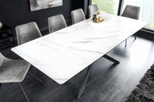 MASA EXTENSIBILA ALPINE, 160/200CM, METAL, MDF SI CERAMICA, ASPECT MARMURA, ARTIM GROUP SELECTION - Img 2