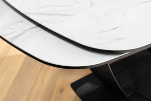 MASA EXTENSIBILA, PAPILLON 180/260CM, DIN CERAMICA/STICLA MARMURA ALBA SI METAL, ARTIM GROUP SELECTION - Img 4