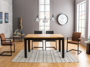 MASA IMPERIAL 150CM DESIGN INDUSTRIAL DIN METAL SI FURNIR NATUR