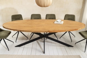 MASA LIVING, GALAXIE 240CM, LEMN DE MANGO SI SUPORT DIN METAL, ARTIM GROUP SELECTION