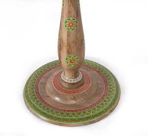 MASA LIVING ROTUNDA 76CM, CULOARE MULTICOLOR, LEMN MASIV DE MANGO, GINER Y COLOMER - Img 4