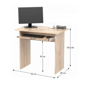 Masă PC, stejar sonoma, VERNER NEW, 0000185334