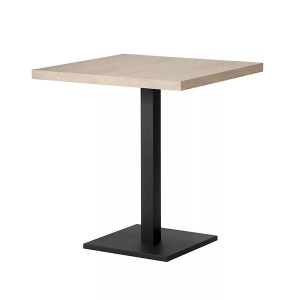 MASA PENTRU CAFENEA, 90x90 CM, STEJAR SONOMA/NEGRU, DIN PAL LAMINAT SI OTEL, ARTIM GROUP SELECTION - Img 5