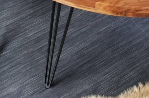 MASA ROTUNDA 120CM, LEMN MASIV DE SALCAM SI METAL, DESIGN INDUSTRIAL, ARTIM GROUP SELECTION - Img 6