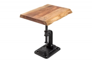 MASUTA DE CAFEA 43CM, FACTORY, COD 39291, DIN LEMN MASIV DE SALCAM STIL INDUSTRIAL - Img 5