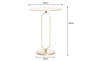 MASUTA DE CAFEA 60CM, ELEGANCE, AURIE, DIN METAL, STIL MODERN, ARTIM GROUP - Img 10