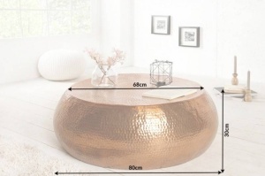 MASUTA DE CAFEA 80CM, ORIENT, COD 38395, CUPRU, DESIGN MODERN - Img 7