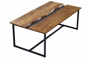 MASUTA DE CAFEA, AMAZONAS 110CM, DIN LEMN DE MANGO, COD 42183, STIL INDUSTRIAL - Img 4