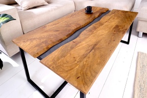 MASUTA DE CAFEA, AMAZONAS 110CM, DIN LEMN DE MANGO, STIL INDUSTRIAL - Img 4