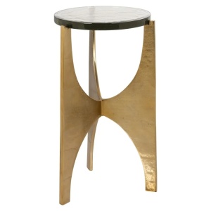MASUTA DE CAFEA AVERY GOLD 33Ø, 825259, CONFECTIONATA DIN ALUMINIU SI STICLA, STIL MODERN