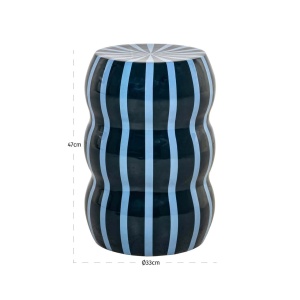 MASUTA DE CAFEA BOYD, 214042, ALBASTRA, CONFECTIONATA DIN METAL, STIL MODERN - Img 4
