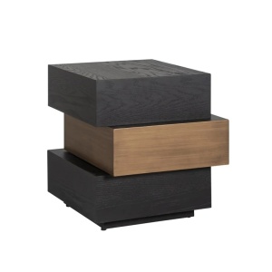 MASUTA DE CAFEA CAMBON, 7801, CAFEA INCHISA, CONFECTIONAT DIN MDF , LEMN DE STEJAR SI FURNIR DE STEJAR, STIL MODERN