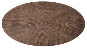 MASUTA DE CAFEA DELPHI, NUC/NEGRU, DIN MDF, FURNIR NATURAL SI METAL, STIL MODERN, HALMAR - Img 2