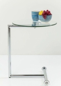 MASUTA DE CAFEA EASY LIVING 46 CM, TRANSPARENTA, CONFECTIONATA DIN ALUMINIU SI STICLA, STIL MODERN - Img 5