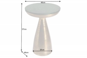 MASUTA DE CAFEA, ELEMENTS 40CM, DIN METAL SI MARMURA, VERDE - Img 7