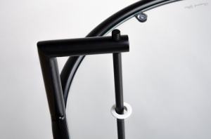 MASUTA DE CAFEA GREY DIN METAL CU BLAT DE STICLA STIL MODERN B2 - Img 4