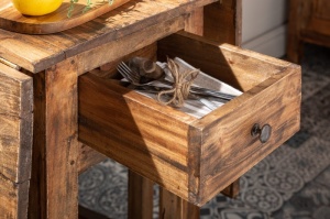 MASUTA DE CAFEA HEMINWAY 39553 DIN LEMN MASIV DE MAHON STIL RUSTIC - Img 5