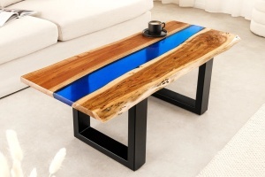 MASUTA DE CAFEA, LIQUID 110CM, CADRU DIN METAL SI LEMN DE SALCAM, ARTIM GROUP SELECTION