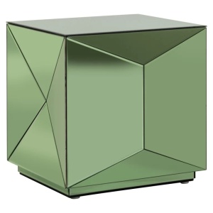 MASUTA DE CAFEA SHIFRA MIRROR GREEN, 825308, CONFECTIONATA DIN MDF SI OGLINDA, STIL MODERN