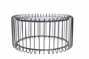 MASUTA DE CAFEA, VARIATION 60CM, METAL SI STICLA SECURIZATA, COD 43504, DESIGN MODERN - Img 3