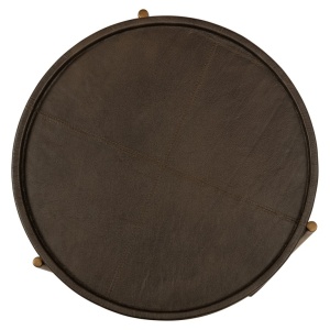 MASUTA DE CAFEA ZILON 44,5Ø, 825281, CONFECTIONATA DIN METAL, MDF SI PIELE, STIL MODERN - Img 3