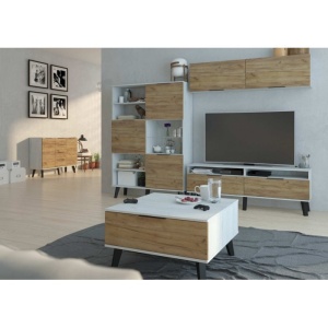 MASUTA TV SVEN 2D(SVN-11) DIVERSE VERSIUNI DIN PLACI LAMINATE SI LEMN VLD - Img 7