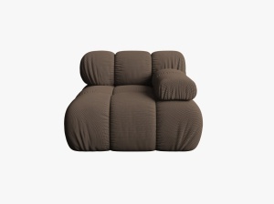 MODUL CANAPEA BELLIS, PE DREAPTA, MARO, CU TAPITERIE DIN TEXTIL 3D SONIC, MICADONI