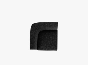 MODUL CANAPEA MILEY, GRI ANTRACIT, CU TAPITERIE DIN TEXTIL CHENILLE EDEN, MICADONI - Img 4