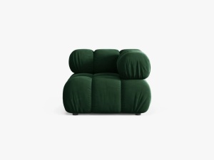 MODUL COLTAR BELLIS, VERDE SMARALD, CU TAPITERIE DIN CATIFEA BLUVEL, MICADONI