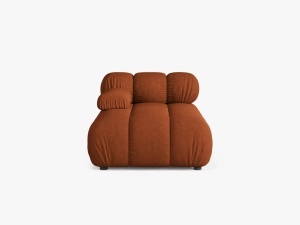 MODUL SEZLONG COLTAR BELLIS, PE STANGA, CARAMIZIU, CU TAPITERIE DIN TEXTIL STRUCTURAT LIBERTY, MICADONI