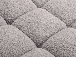 MODUL SEZLONG COLTAR BELLS, PE STANGA, GRI DESCHIS, CU TAPITERIE DIN TEXTIL BOUCLE ROLF, MICADONI - Img 5