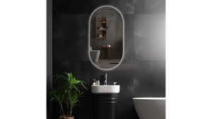 OGLINDA BAIE REA EGG, CU LED, 60x80CM, DIN STICLA, CALITATE SUPERIOARA - Img 3