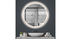 OGLINDA BAIE REA MMJ, CU LED, 70CM, CUPRU PERIAT, DIN STICLA, CALITATE SUPERIOARA