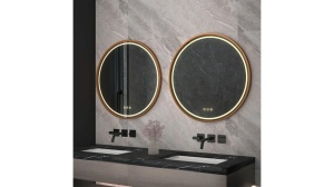 OGLINDA BAIE REA MMJ, CU LED, 70CM, CUPRU PERIAT, DIN STICLA, CALITATE SUPERIOARA - Img 4