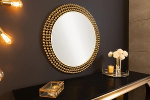 OGLINDA DE PERETE, PEARLS, 75CM, OGLINDA SI METAL, AURIU, ARTIM GROUP SELECTION