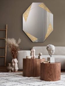 OGLINDA DECORATIVA 120CM, LAVERNA, COD 434751, AURIU, DESIGN MODERN