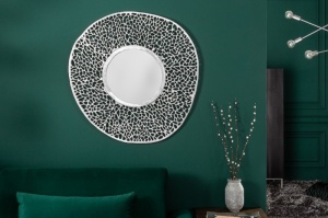 OGLINDA DECORATIVA LEAF ARGINTIE 39989 STIL MODERN