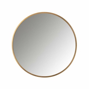 OGLINDA DECORATIVA ROTUNDA MAESA, MI-0047, AURIE, 90 CM, STIL MODERN