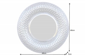 OGLINDA, ORIENT 60CM ARGINTIU, COD 40395, DIN METAL