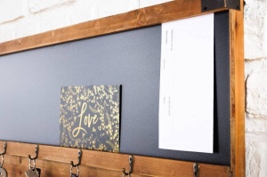 ORGANIZATOR DE PERETE, HERITAGE 80CM, DIN LEMN MASIV, COD 40880, STIL VINTAGE - Img 5