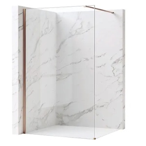PARAVAN DE DUS FLEXI 80, TRANSPARENT/CUPRU PERIAT, CALITATE SUPERIOARA