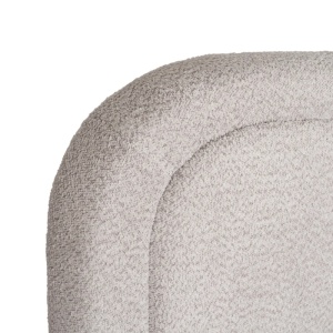 PAT 160X200CM, ARTIM MEBLE, CU SPATIU DE DEPOZITARE, REALIZAT DIN TEXTIL BOUCLE GRI, STIL MODERN - Img 9