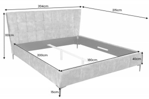 PAT BOUTIQUE 180X200CM, CATIFEA FINA, MICROFIBRA GALBENA, COD 41667, MODEL DEOSEBIT - Img 1