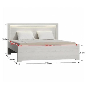 PAT DUBLU 160X200 INFINITY I-19 STIL MODERN TK - Img 3