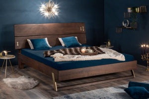 PAT DUBLU DORMITOR MAMMUT 39468 DIN LEMN MASIV DE SALCAM STIL RUSTIC
