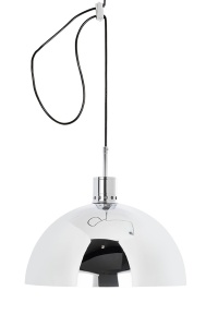PENDUL 360 ARGINTIU/CROM, CONFECTIONAT DIN METAL CROMAT, STIL MODERN - Img 2